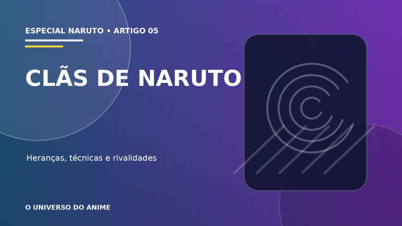 Capa do artigo Clãs de Naruto: Uchiha, Hyuga, Uzumaki e famílias mais importantes