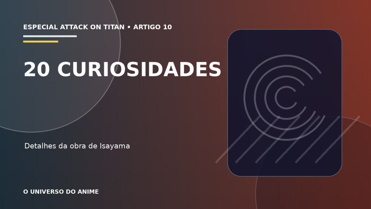 Capa do artigo 20 curiosidades sobre Attack on Titan que todo fã deveria conhecer
