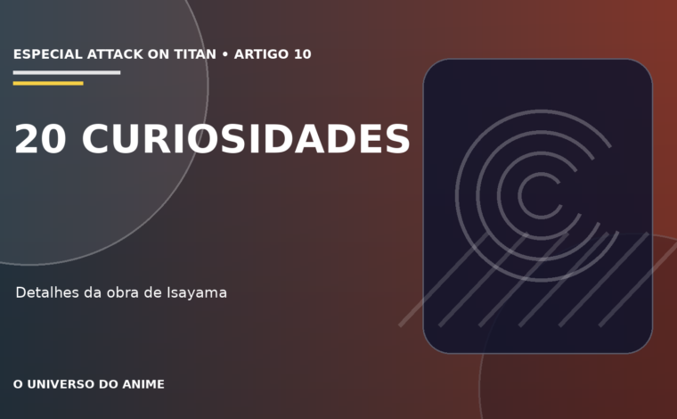 Capa do artigo 20 curiosidades sobre Attack on Titan que todo fã deveria conhecer