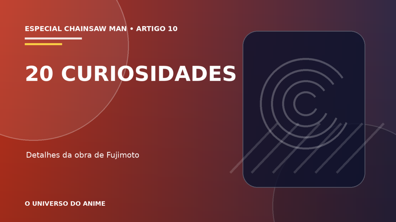 Capa do artigo 20 curiosidades sobre Chainsaw Man que todo fã deveria conhecer