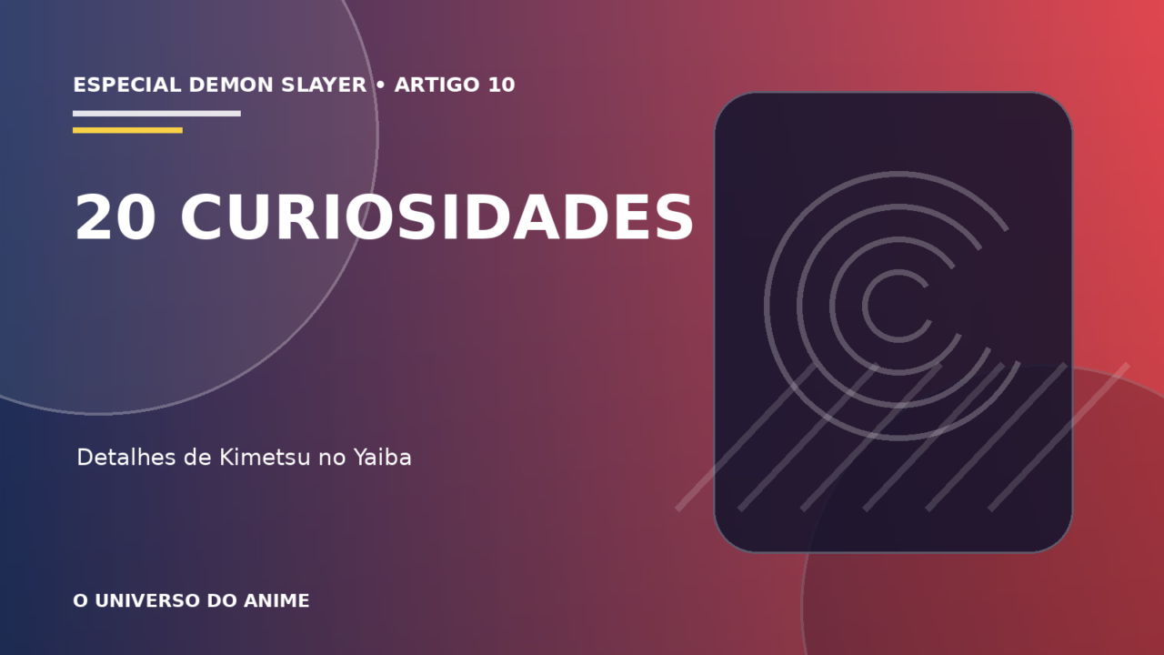 Capa do artigo 20 curiosidades sobre Demon Slayer que todo fã deveria conhecer