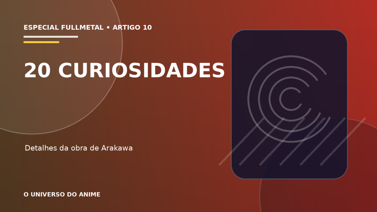 Capa do artigo 20 curiosidades sobre Fullmetal Alchemist que todo fã deveria conhecer
