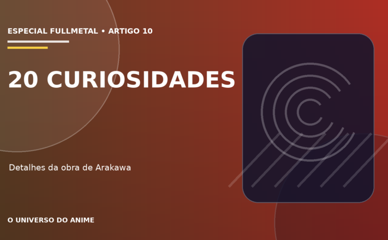 Capa do artigo 20 curiosidades sobre Fullmetal Alchemist que todo fã deveria conhecer