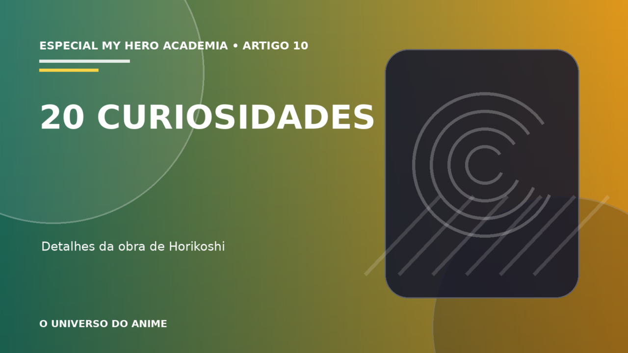 Capa do artigo 20 curiosidades sobre My Hero Academia que todo fã deveria conhecer