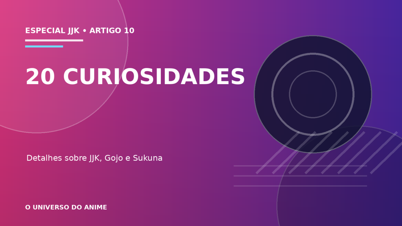Capa do artigo 20 curiosidades sobre Jujutsu Kaisen que todo fã deveria conhecer