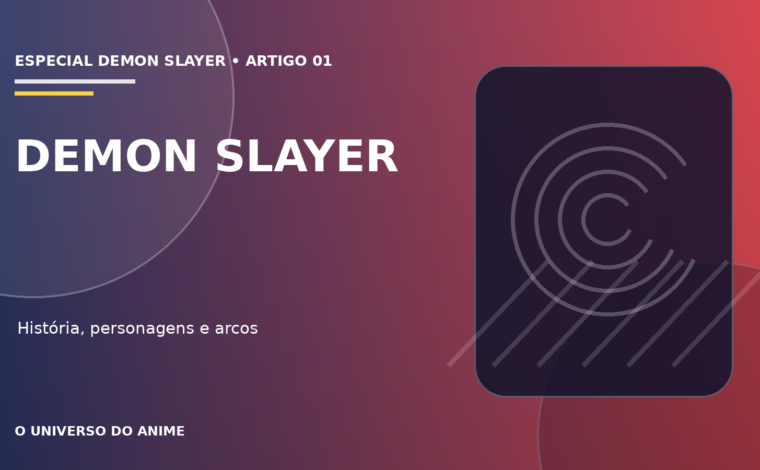 Capa do artigo Demon Slayer: história, personagens, arcos e guia completo