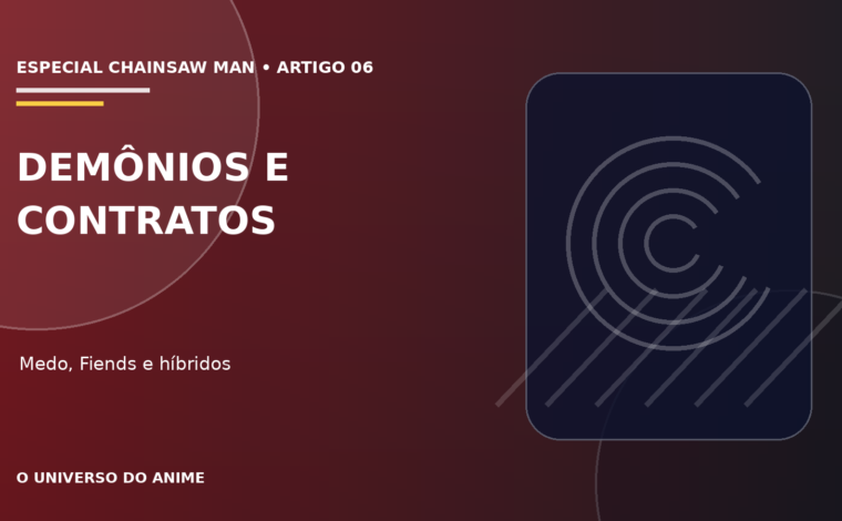 Capa do artigo Demônios e contratos de Chainsaw Man: regras e tipos