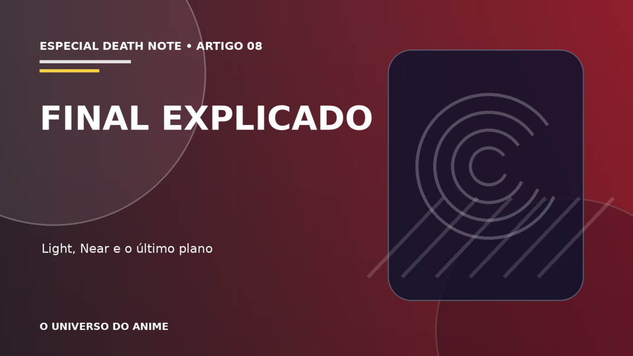Capa do artigo Final de Death Note explicado: erro de Light e vitória de Near