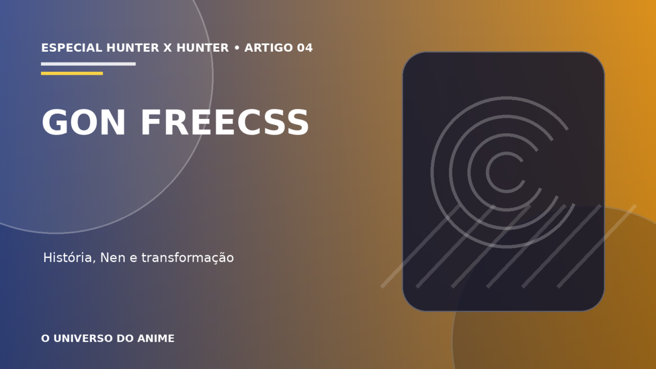 Capa do artigo Gon Freecss: história, Nen, transformação e evolução