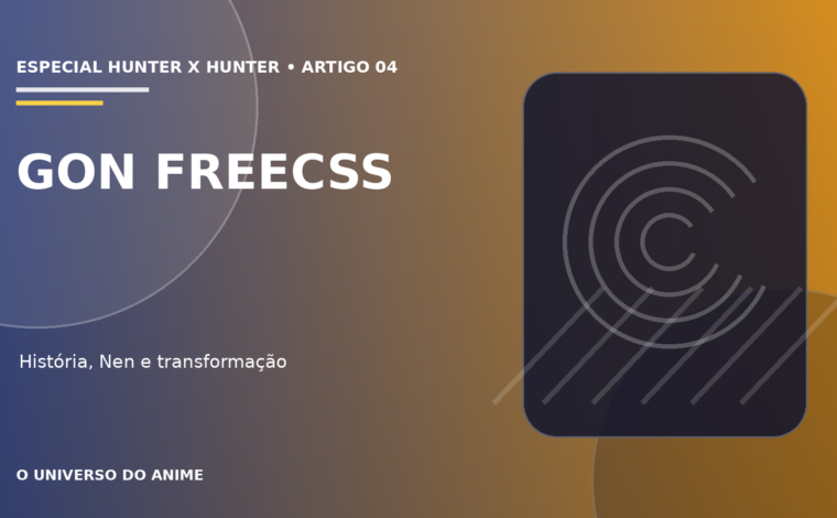 Capa do artigo Gon Freecss: história, Nen, transformação e evolução