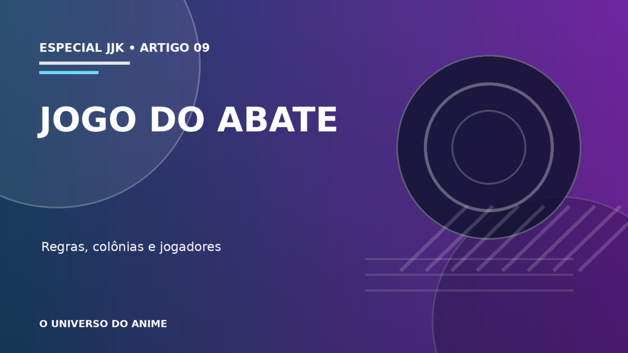 Capa do artigo Jogo do Abate de Jujutsu Kaisen: regras, jogadores e objetivo
