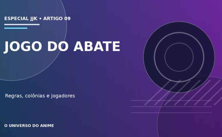 Capa do artigo Jogo do Abate de Jujutsu Kaisen: regras, jogadores e objetivo