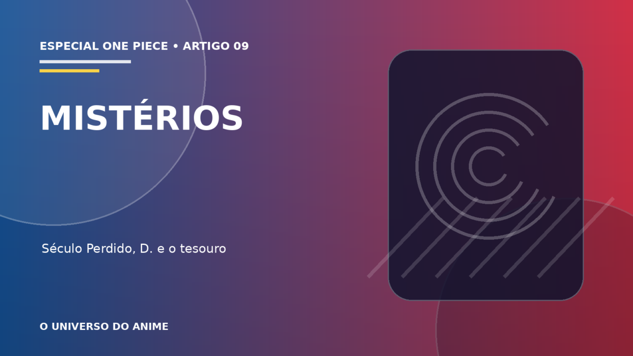 Capa do artigo Mistérios de One Piece: Século Perdido, Vontade do D. e tesouro
