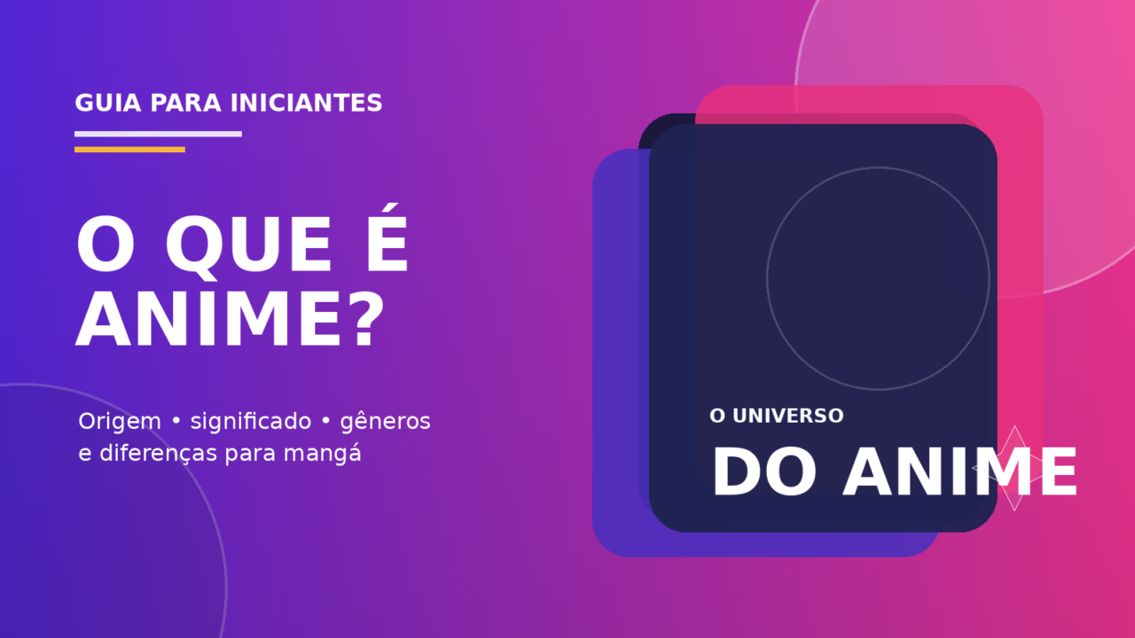 Capa do guia O que é anime?