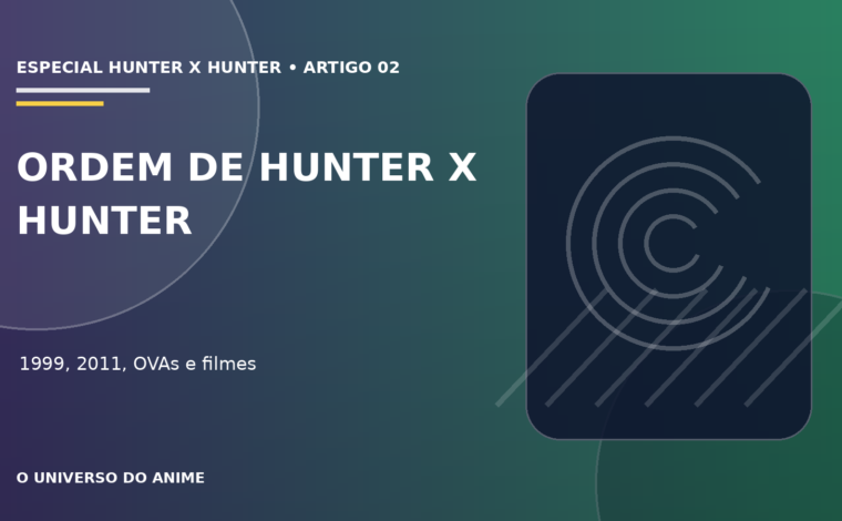 Capa do artigo Ordem para assistir Hunter x Hunter: 1999, 2011, OVAs e filmes