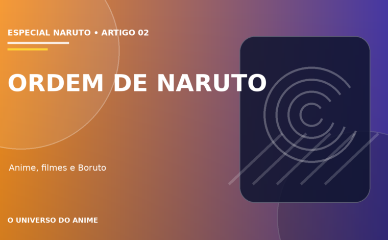 Capa do artigo Ordem para assistir Naruto: anime, Shippuden, filmes e Boruto