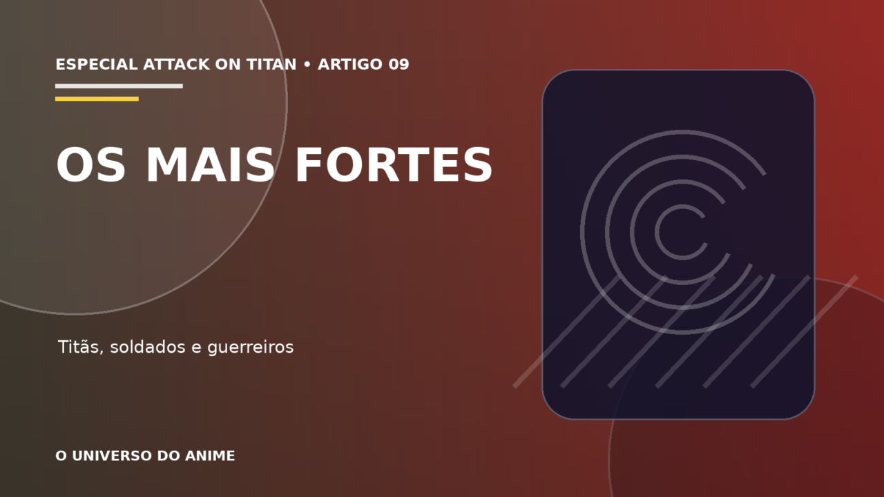 Capa do artigo Os personagens mais fortes de Attack on Titan: ranking