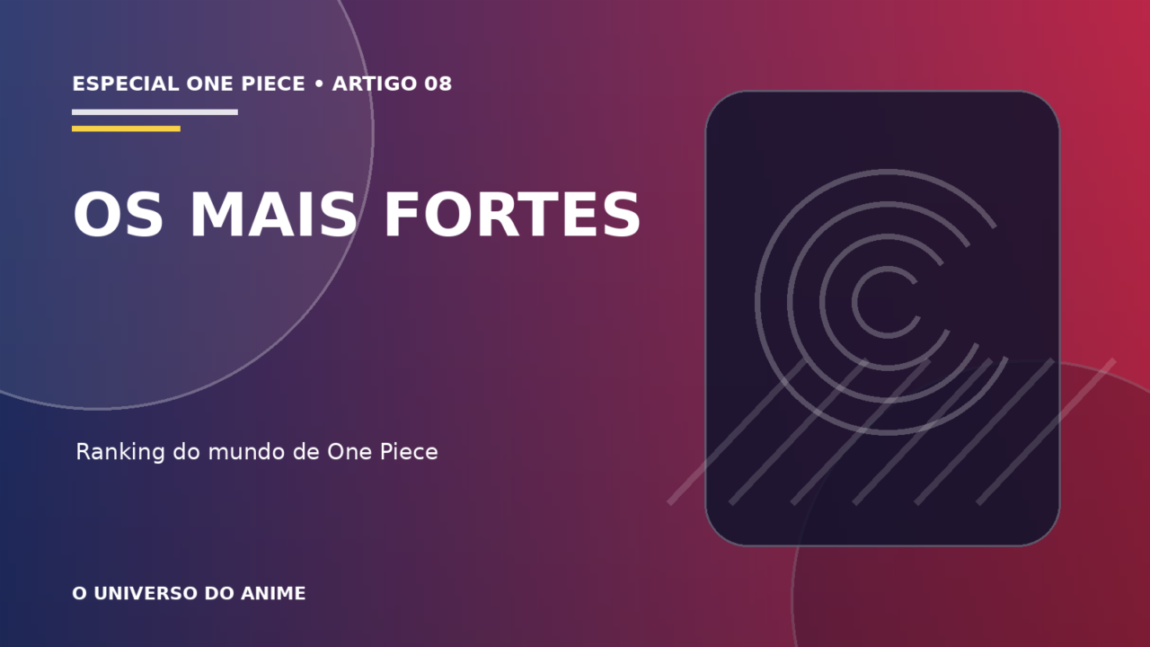 Capa do artigo Os personagens mais fortes de One Piece: ranking e critérios