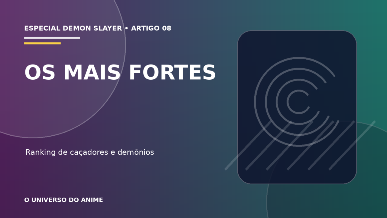 Capa do artigo Os personagens mais fortes de Demon Slayer: ranking