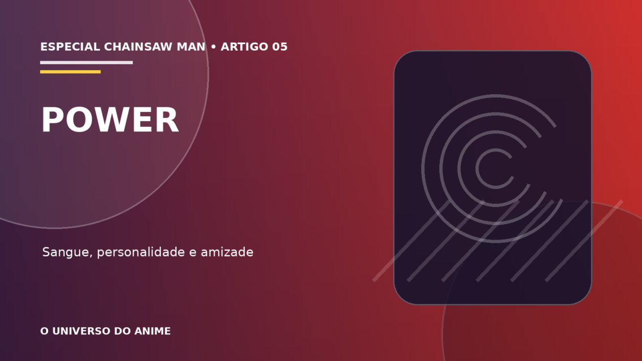 Capa do artigo Power em Chainsaw Man: história, poderes e amizade com Denji