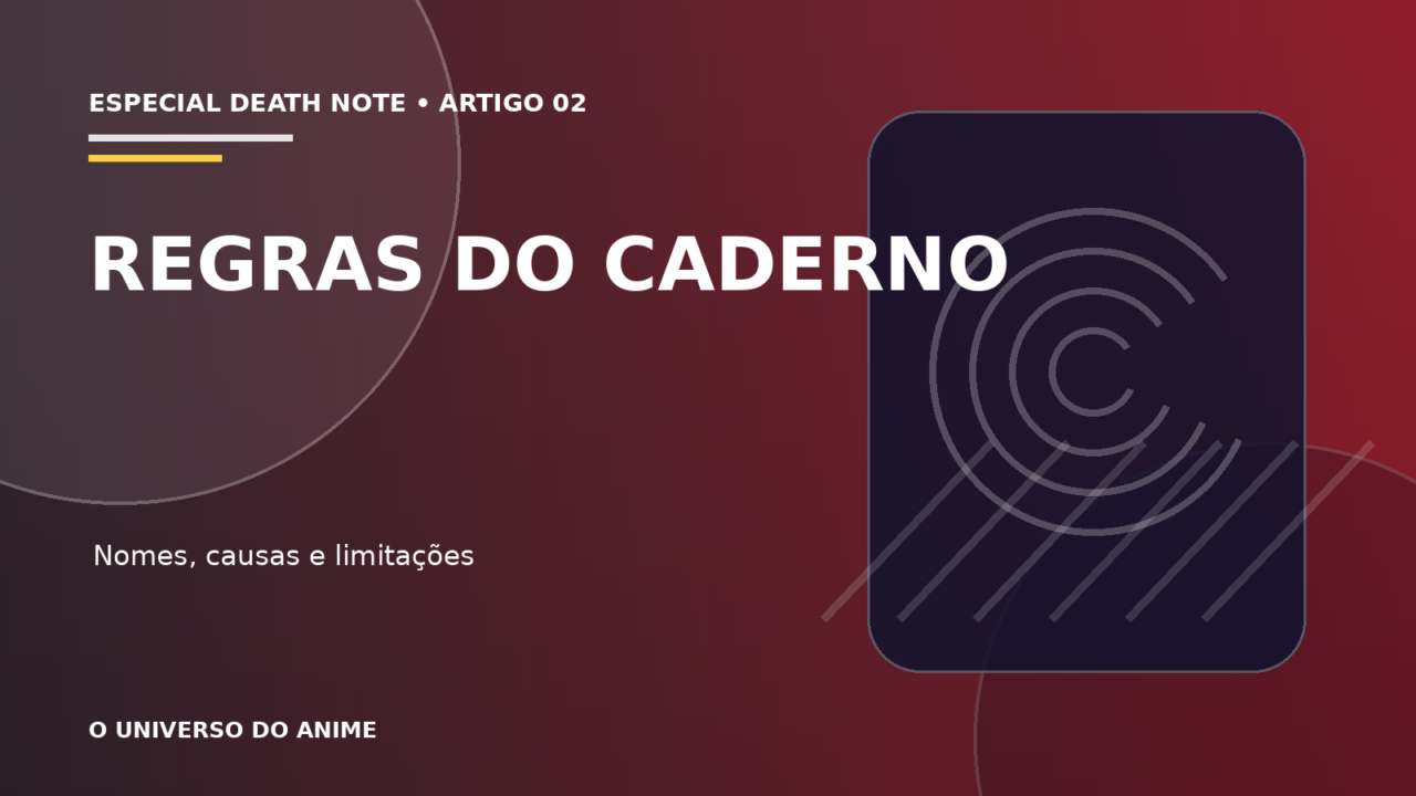 Capa do artigo Regras do Death Note: como o caderno funciona