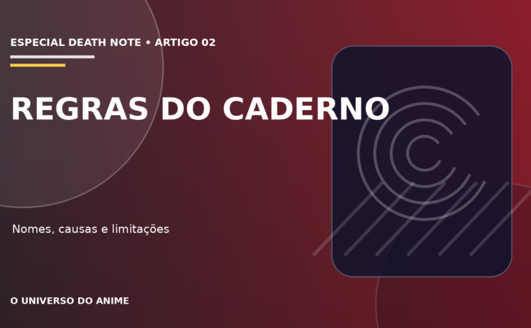 Capa do artigo Regras do Death Note: como o caderno funciona