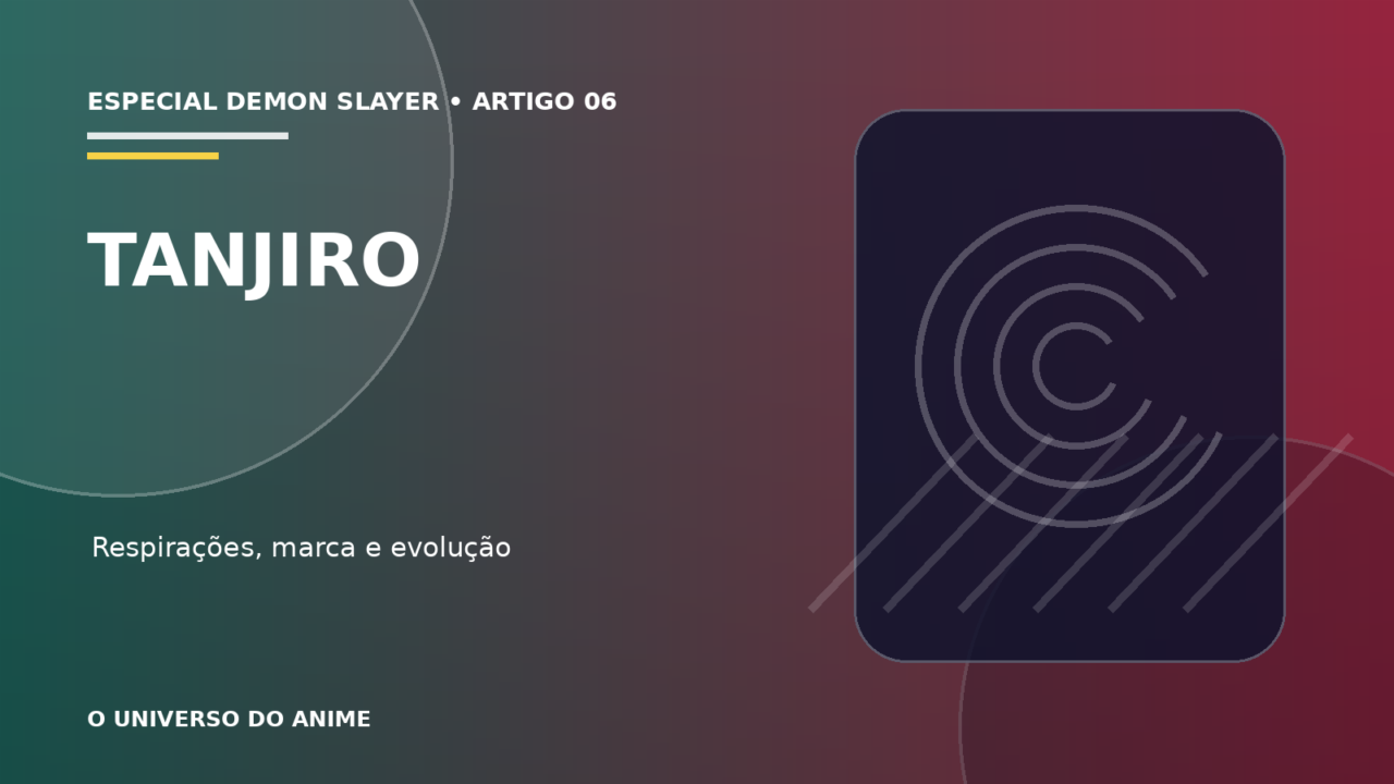 Capa do artigo Tanjiro Kamado: poderes, respirações e evolução