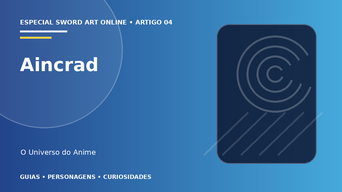Capa do artigo Aincrad explicado: andares, regras e sobrevivência