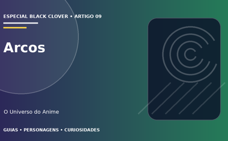 Capa do artigo Arcos de Black Clover em ordem
