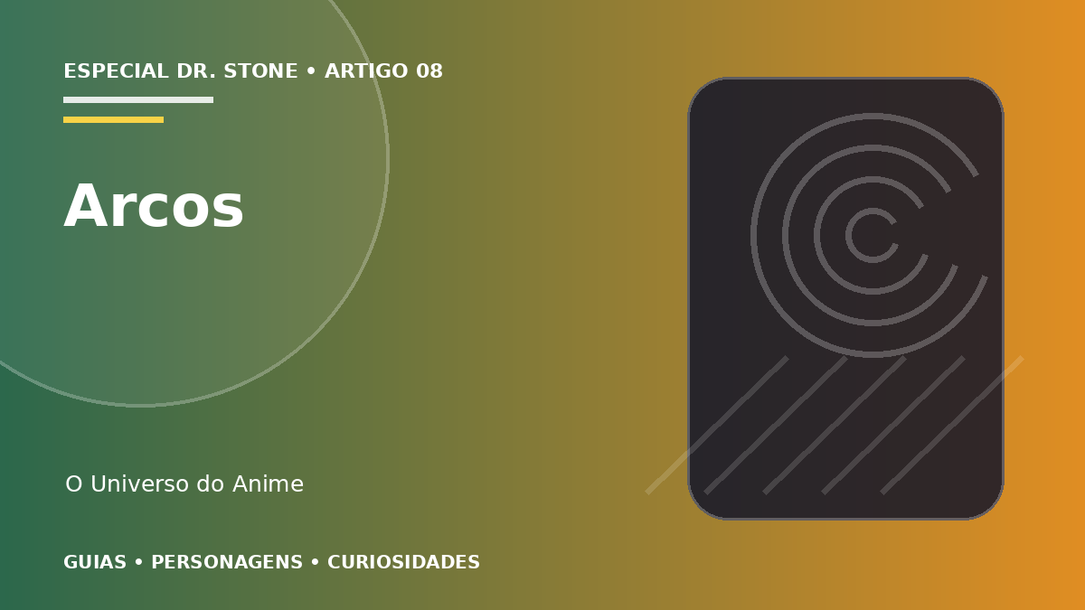 Capa do artigo Arcos de Dr. Stone em ordem