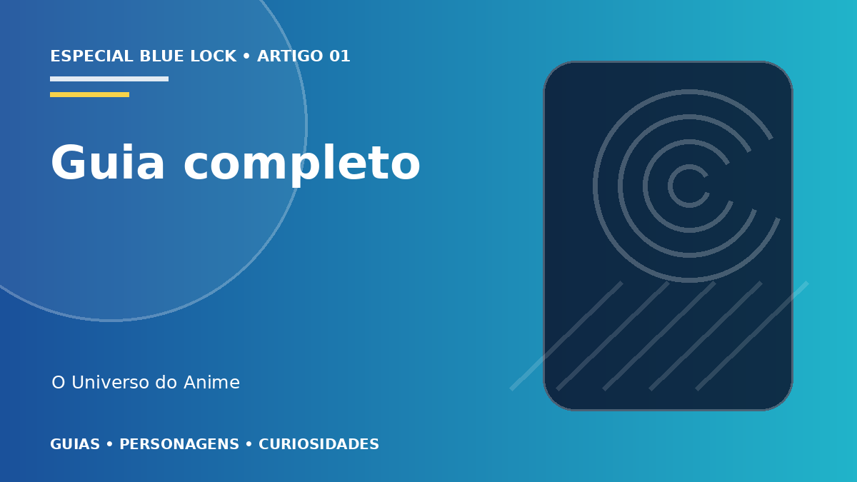 Capa do artigo Blue Lock: história, jogadores e guia completo