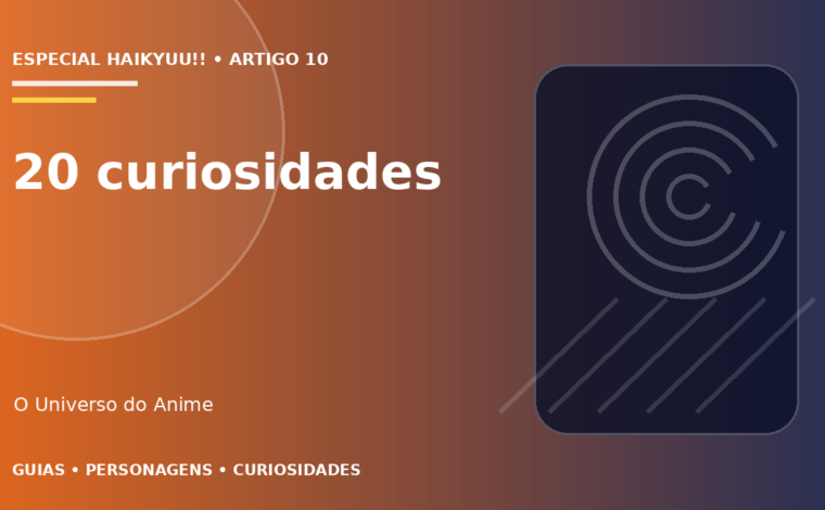 Capa do artigo 20 curiosidades sobre Haikyuu!!