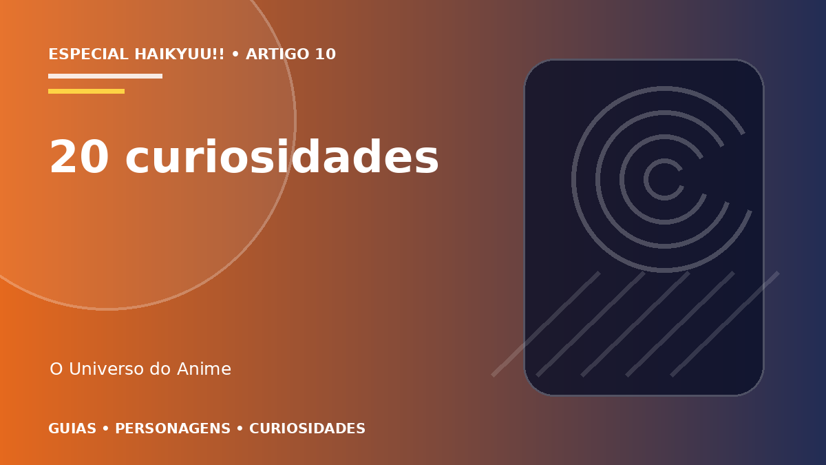 Capa do artigo 20 curiosidades sobre Haikyuu!!