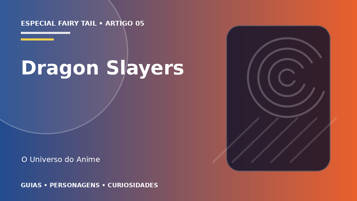 Capa do artigo Dragon Slayers de Fairy Tail: tipos e poderes