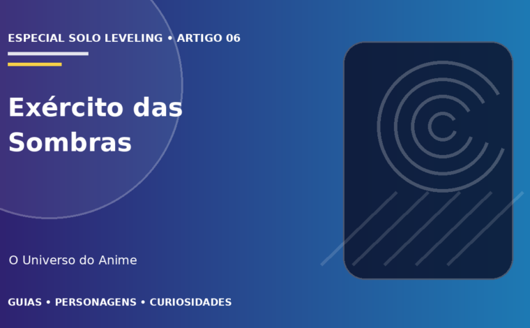 Capa do artigo Exército das Sombras: melhores soldados de Jinwoo
