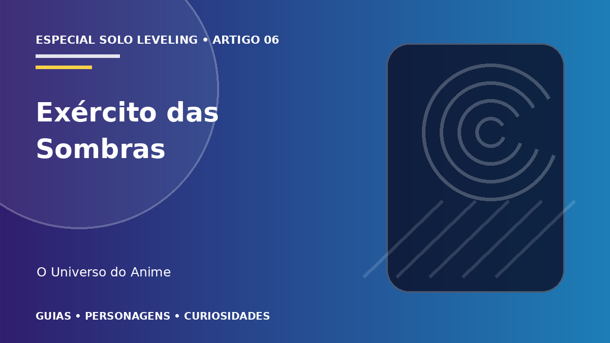 Capa do artigo Exército das Sombras: melhores soldados de Jinwoo