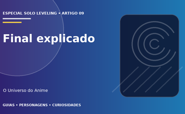 Capa do artigo Final de Solo Leveling explicado