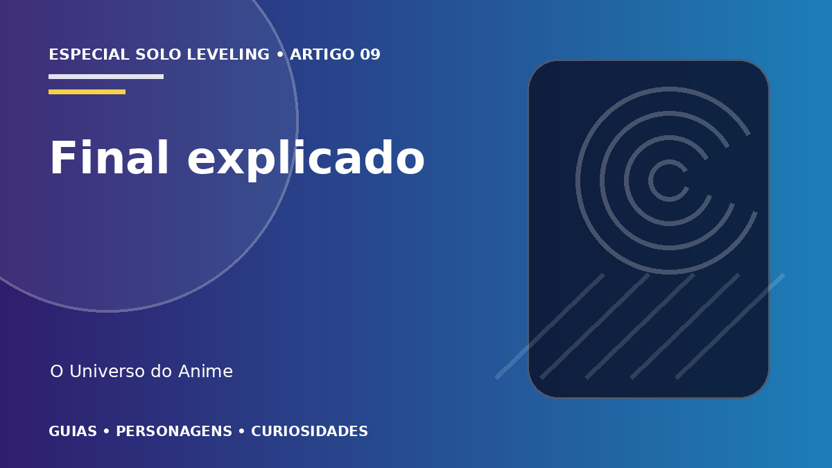 Capa do artigo Final de Solo Leveling explicado