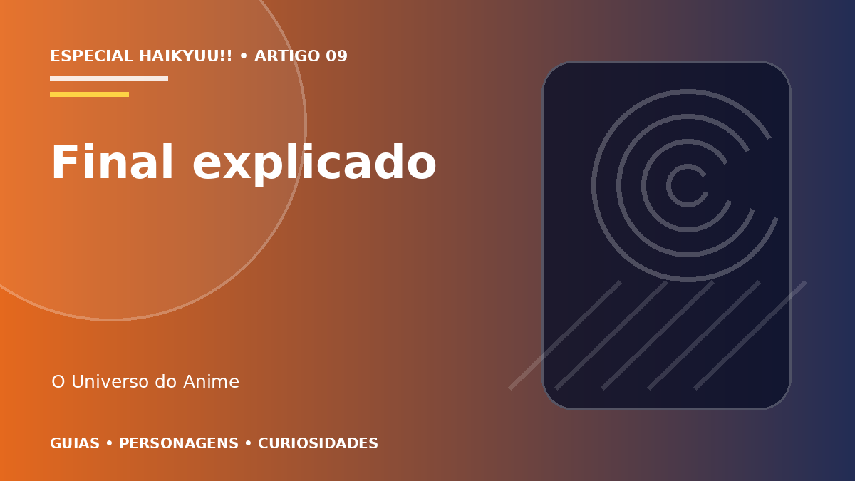Capa do artigo Final de Haikyuu!! explicado