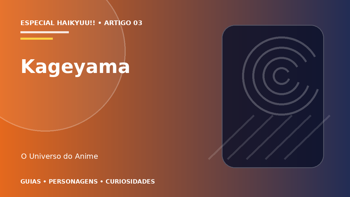 Capa do artigo Tobio Kageyama: levantamento, talento e evolução