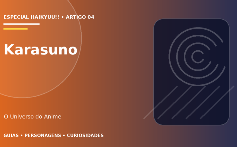 Capa do artigo Karasuno: jogadores, posições e história