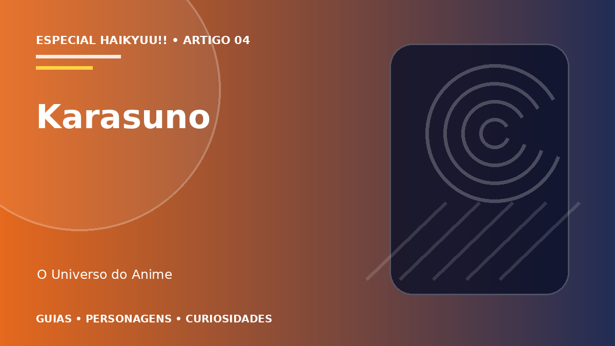 Capa do artigo Karasuno: jogadores, posições e história