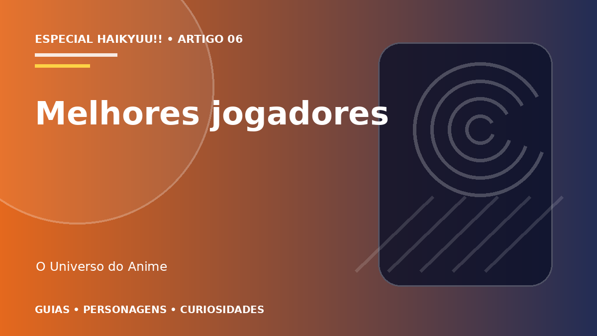 Capa do artigo Os melhores jogadores de Haikyuu!!