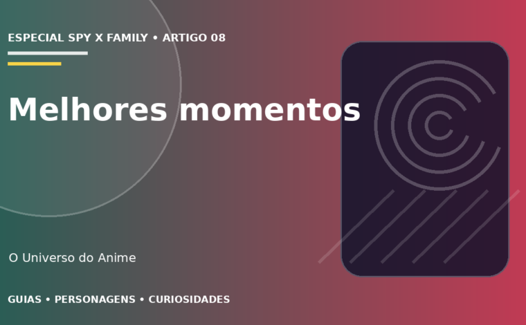 Capa do artigo Os melhores momentos de Spy x Family