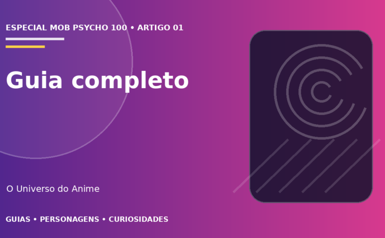 Capa do artigo Mob Psycho 100: história, personagens e guia completo