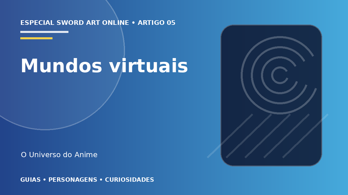 Capa do artigo Mundos de Sword Art Online: ALO, GGO e Underworld