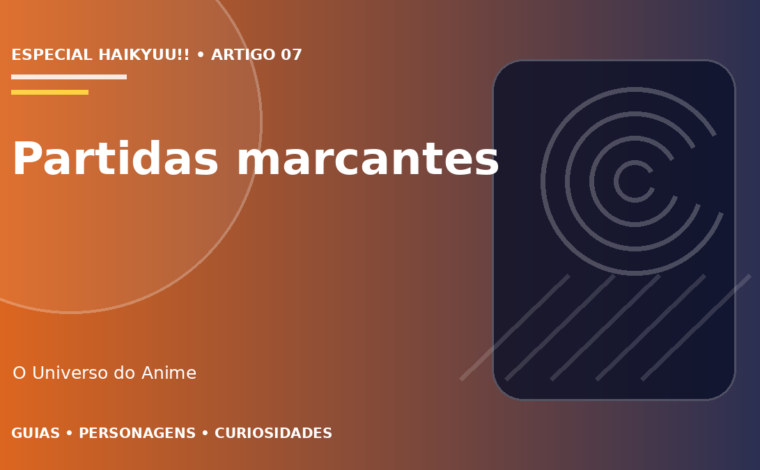Capa do artigo As partidas mais importantes de Haikyuu!!