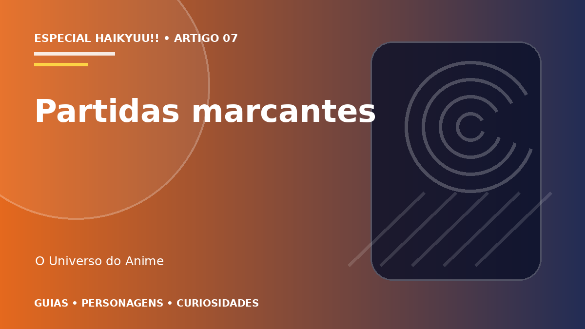 Capa do artigo As partidas mais importantes de Haikyuu!!