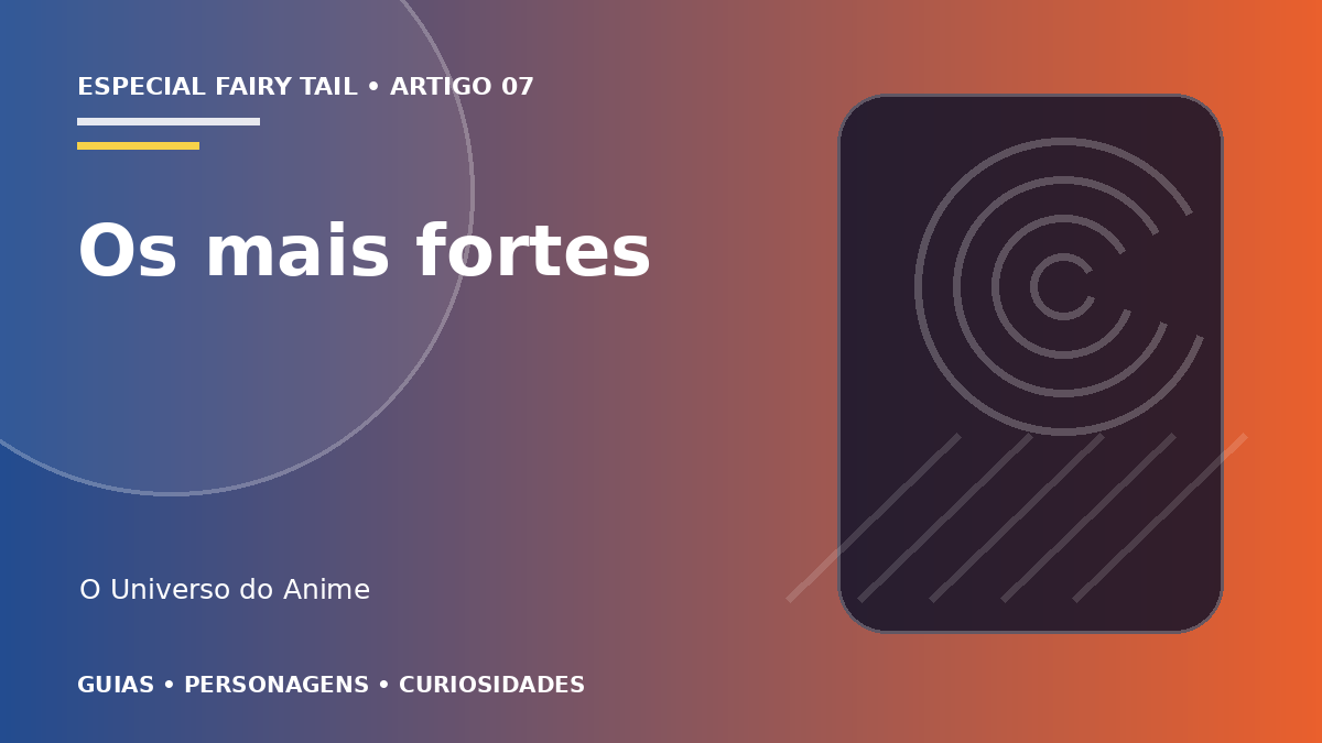 Capa do artigo Os personagens mais fortes de Fairy Tail