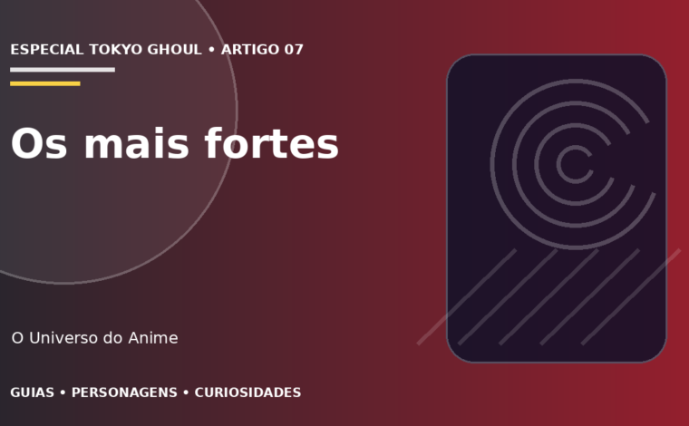 Capa do artigo Os personagens mais fortes de Tokyo Ghoul